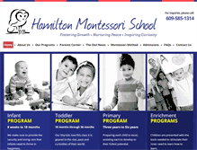 Tablet Screenshot of hamiltonmontessorischool.com